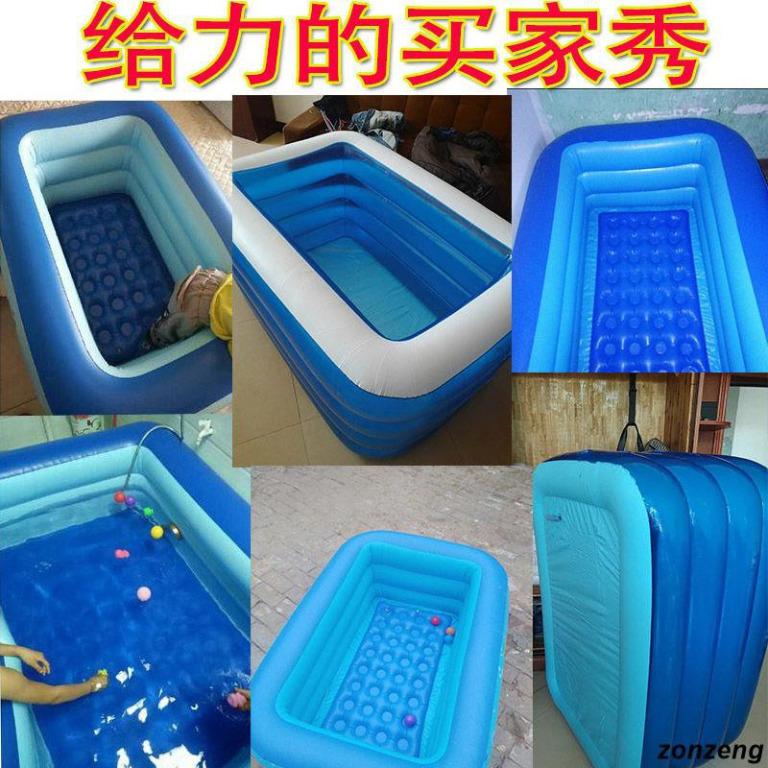 Swimming Bucket Pool Play Pool Bathing Inflatable Indoor Oversized Kids ...