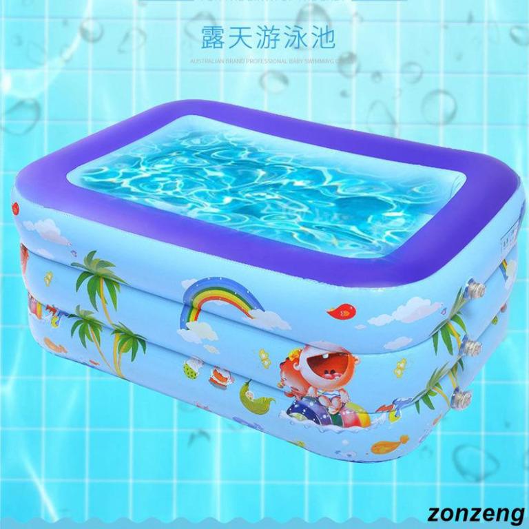 Swimming Bucket Pool Play Pool Bathing Inflatable Indoor Oversized Kids ...