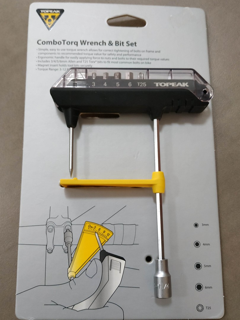 topeak combotorq wrench and bit set