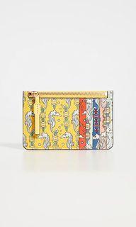 Tory Burch Yellow Seahorse Card Case