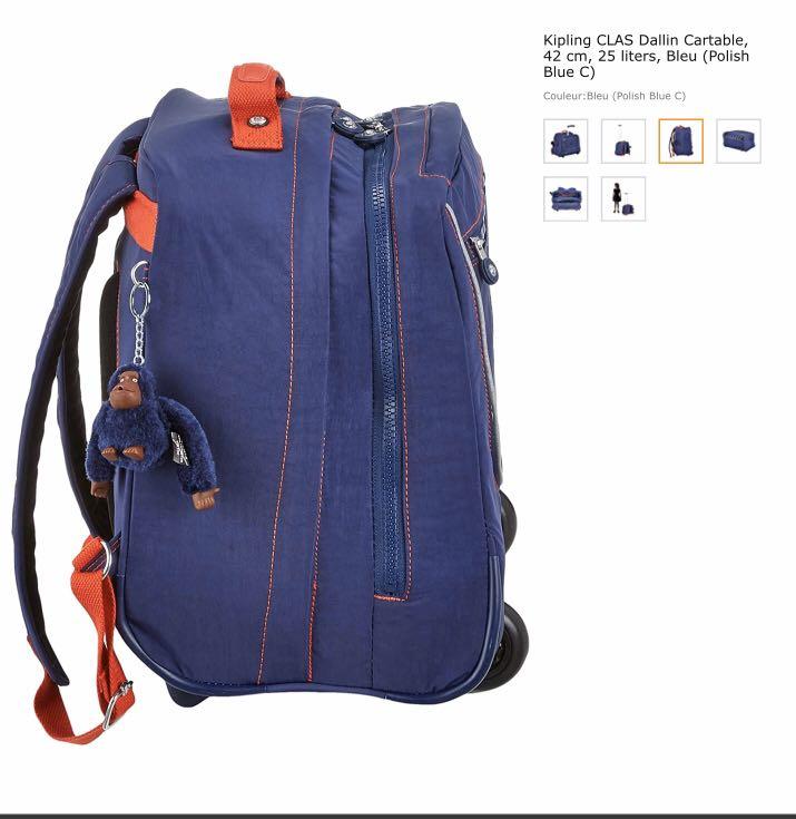 bleu duffle trolley bag