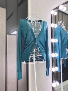 FREE Uniqlo Green Cardigan