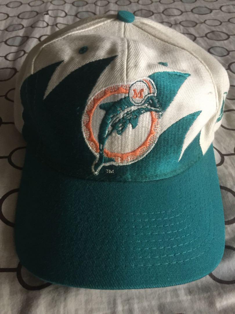 Dolphins Vintage Snapback Miami NFL Deadstock 90's Rare