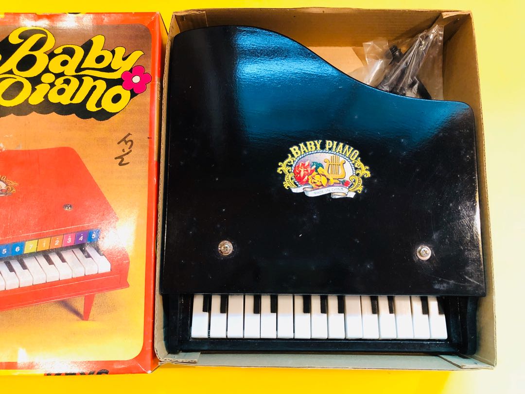 Vintage wooden sales toy piano