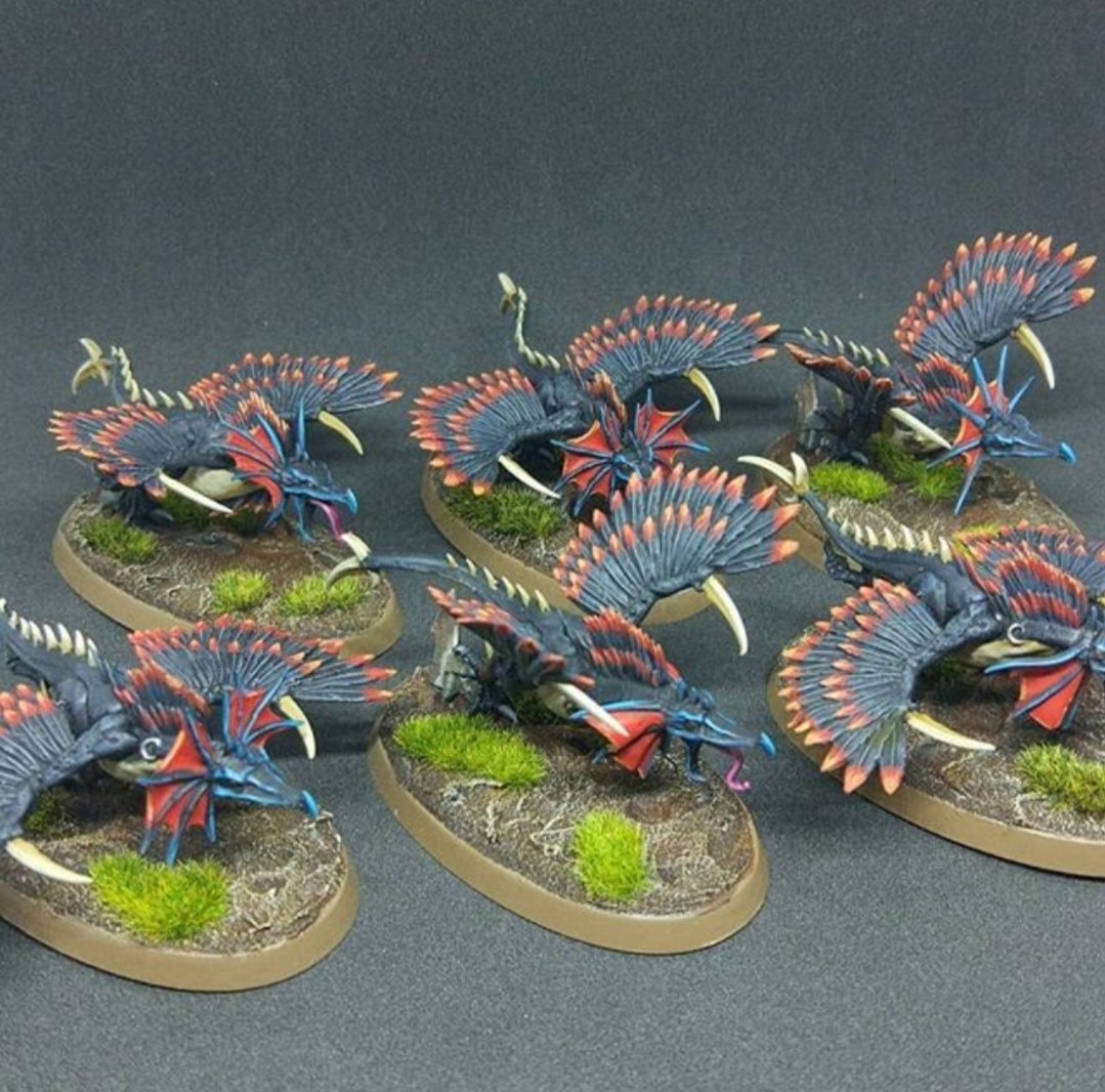 JBR Warhammer AOS Sigmar Warcry Chaos Raptoryx Beasts x6 NEW, Hobbies ...