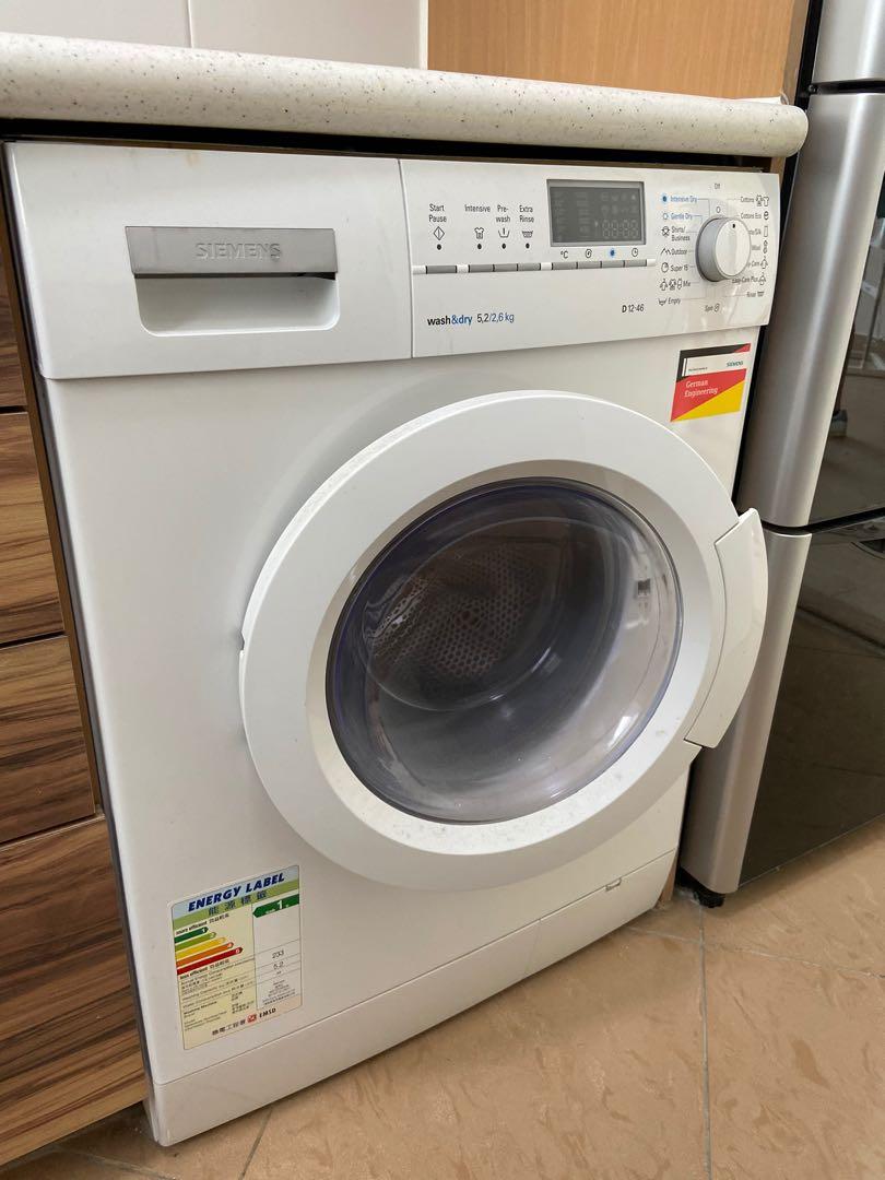 Siemens Washing Machine D12 46 wash dry 5.2 2.6kg