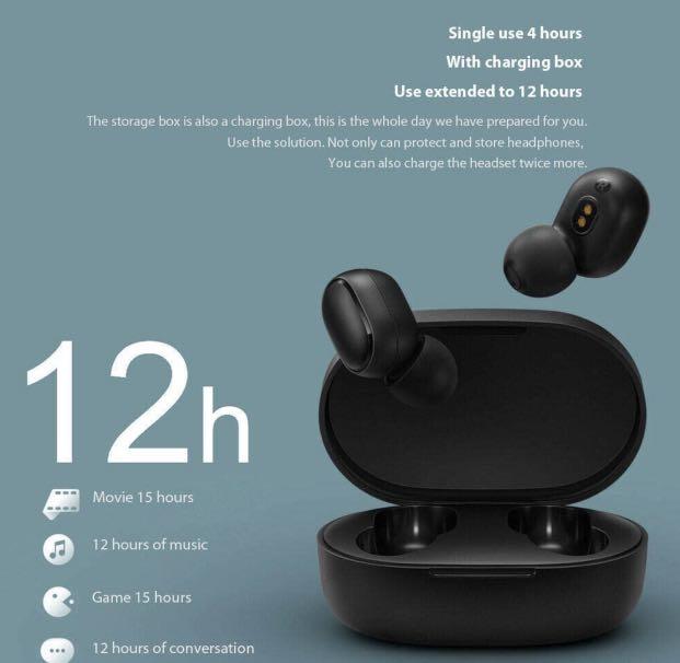 XiaoMi Mi ZBW4480GL True Wireless Earbuds Basic Black Audio