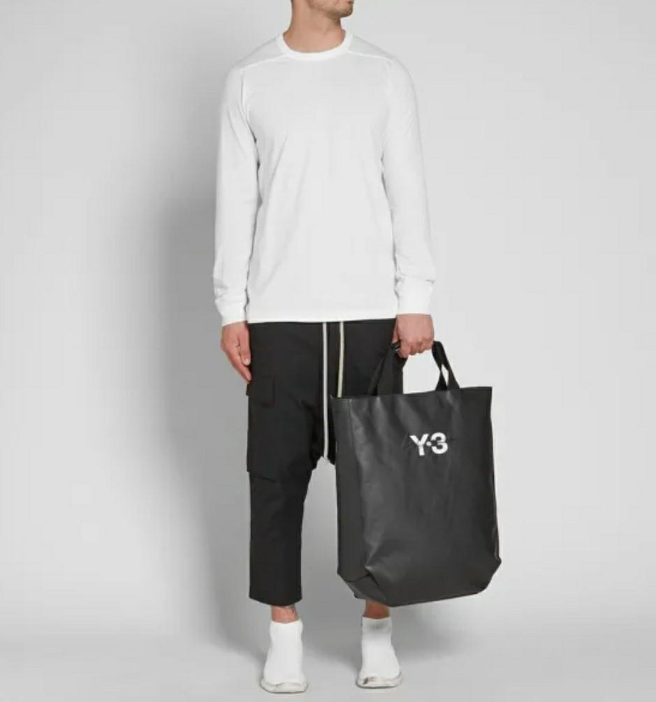 Adidas Y-3 Yohji Yamamoto Y3 logo Tote Bag, Men's Fashion, Bags ...
