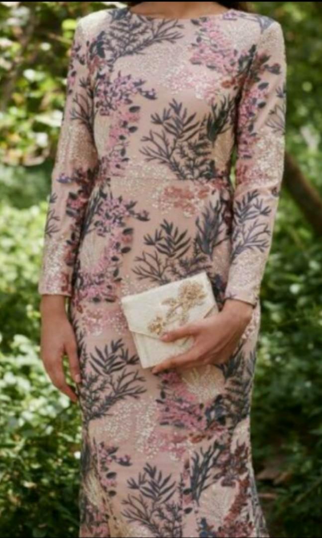 zalia embroidered lace mermaid dress