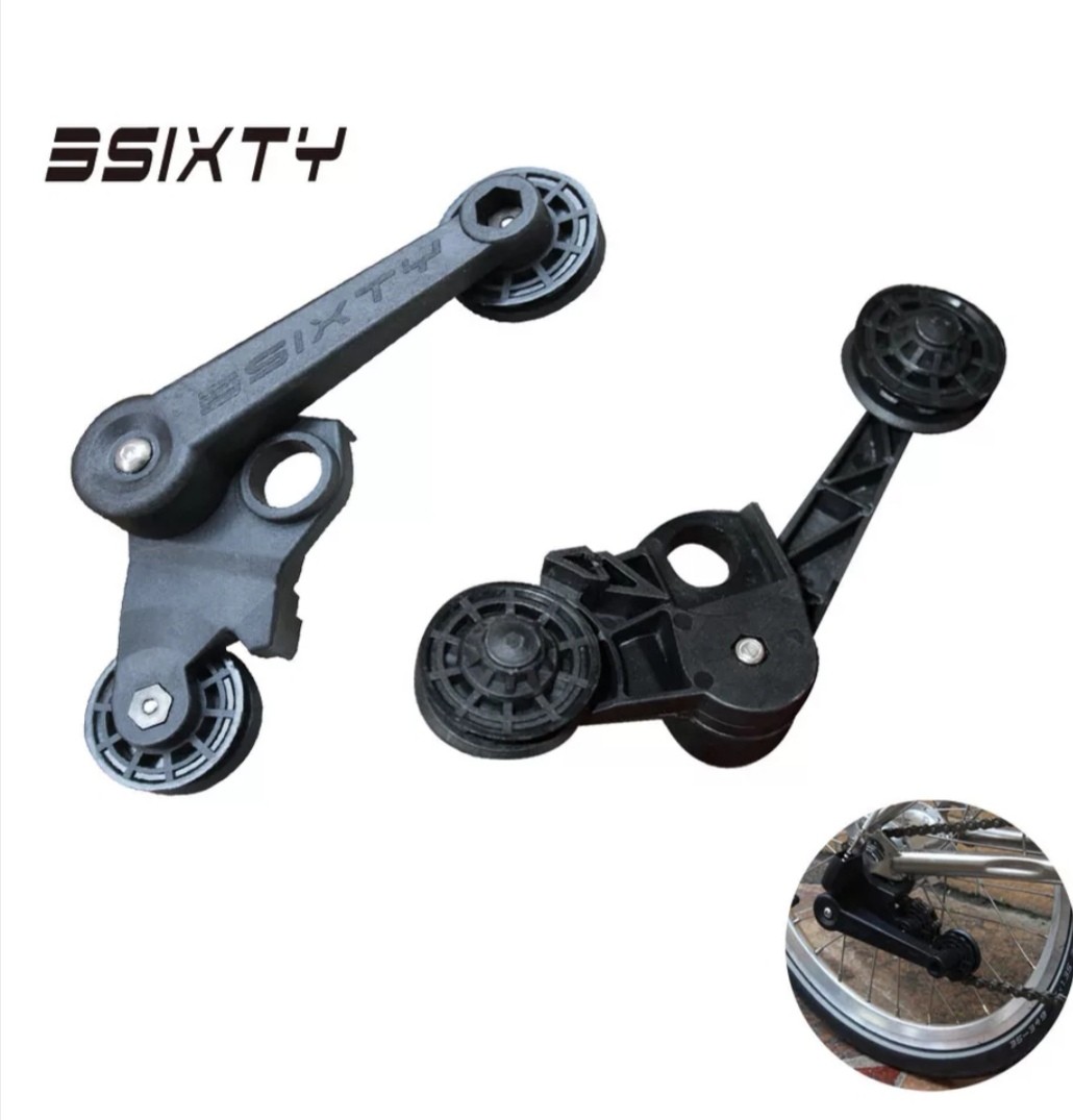 3SIXTY Black Chain Tensioner Set for Brompton Bike Parts 3 Speed with