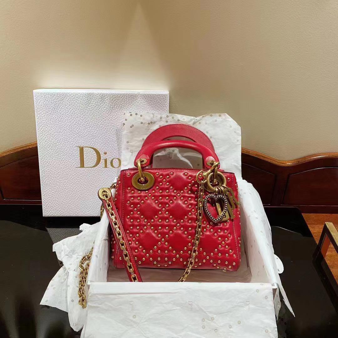 Authentic Dior Lady Mini Studded Limited Edition