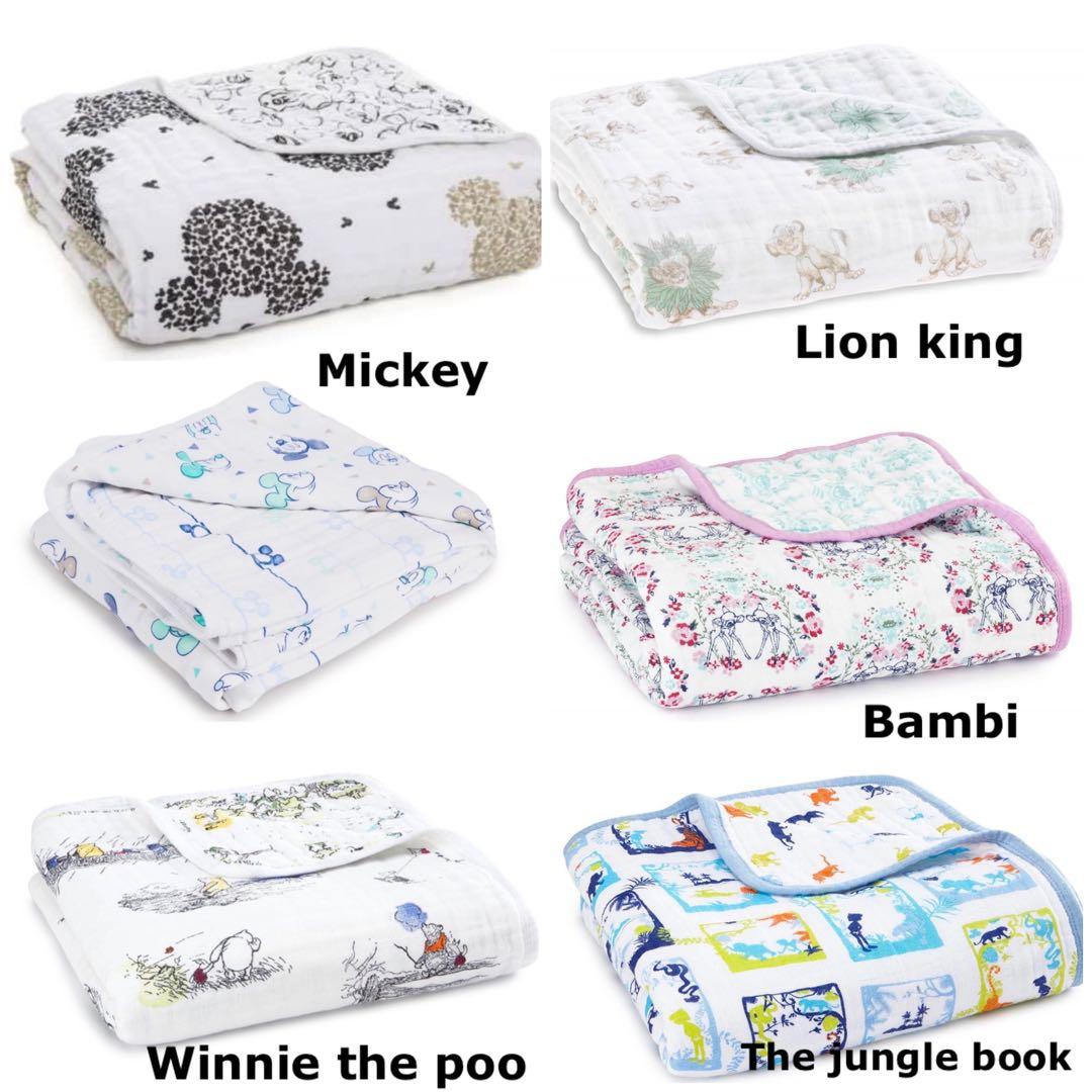 Aden + Anais Disney swaddle / blanket 90th anniversary Mickey, Minnie
