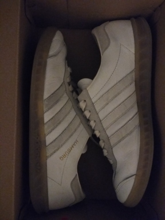 adidas hamburg vintage white & gum