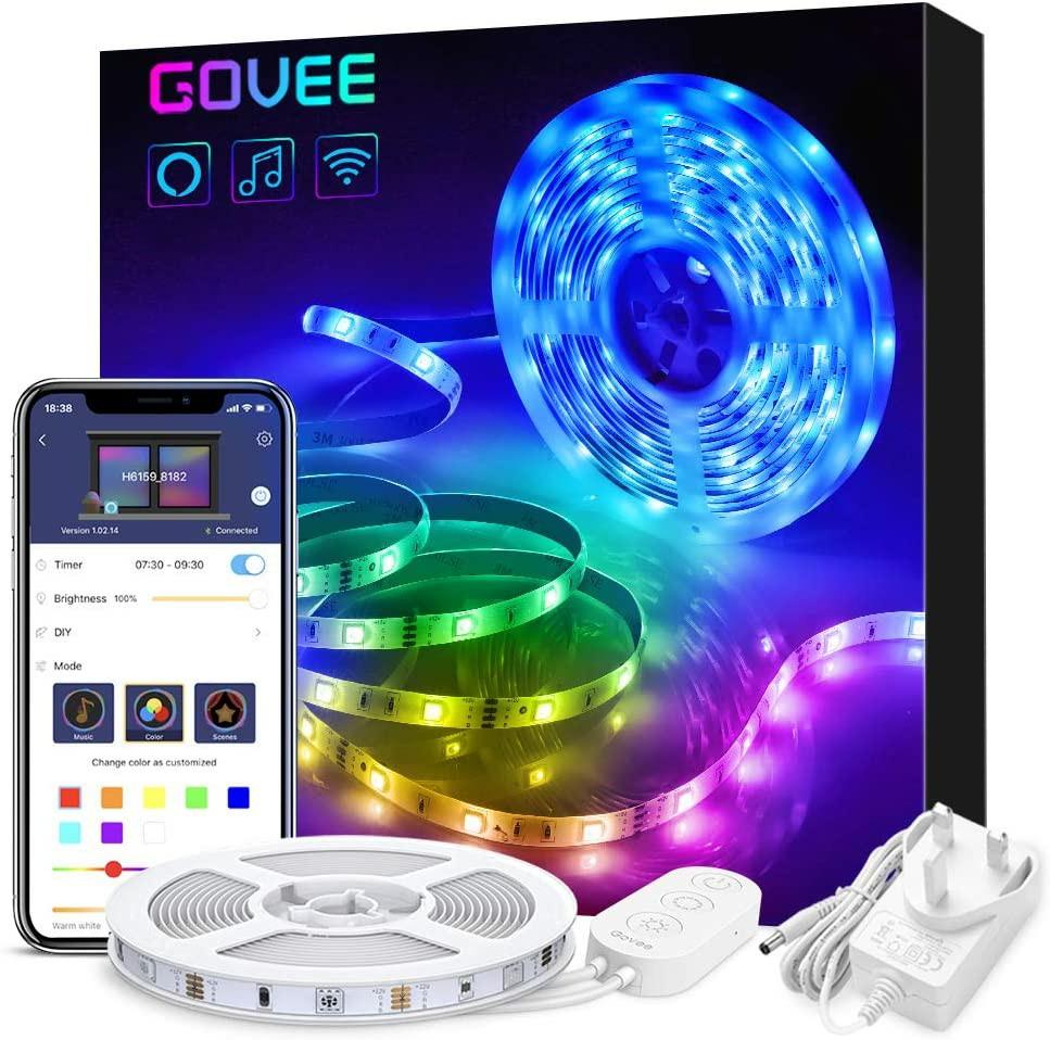 Alexa LED Strip Lights 5 Metre, Govee Smart WiFi Wireless ...