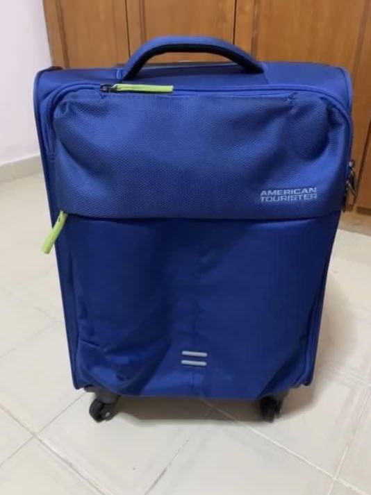 American Tourister Hello Cabin 55cm Cabin Suitcase Coated at Luggage  Superstore