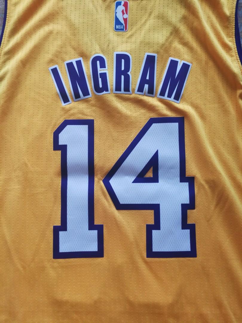 Brandon Ingram #14 Los Angeles Lakers Adidas Gold Swingman Jersey  Men's LARGE