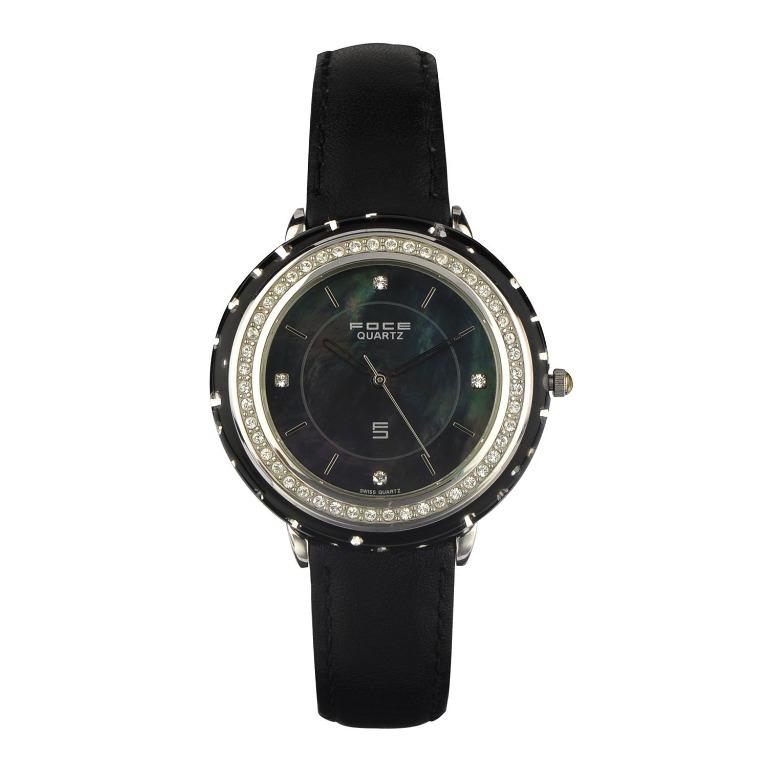 Authentic FOCE Black Swiss Watch