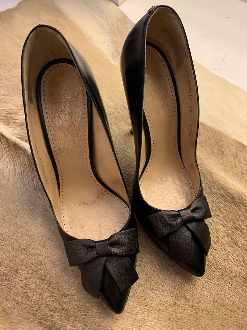Bally classic black high heels 3.5 inch 