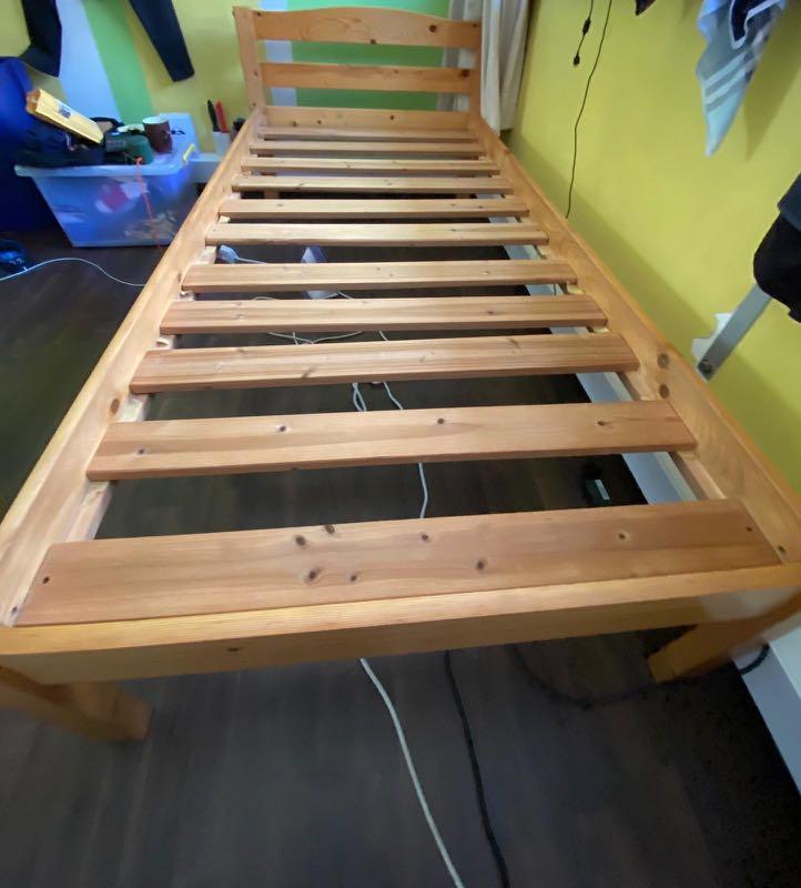 Bed Frame Plus 3 Step Ladder Furniture Beds Mattresses On Carousell
