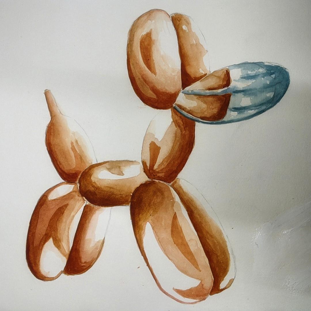 Painting Belon Berbentuk Anjing Ii After Koons Balloon Dog