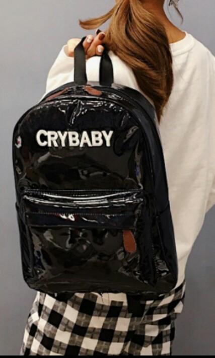 crybaby holographic backpack