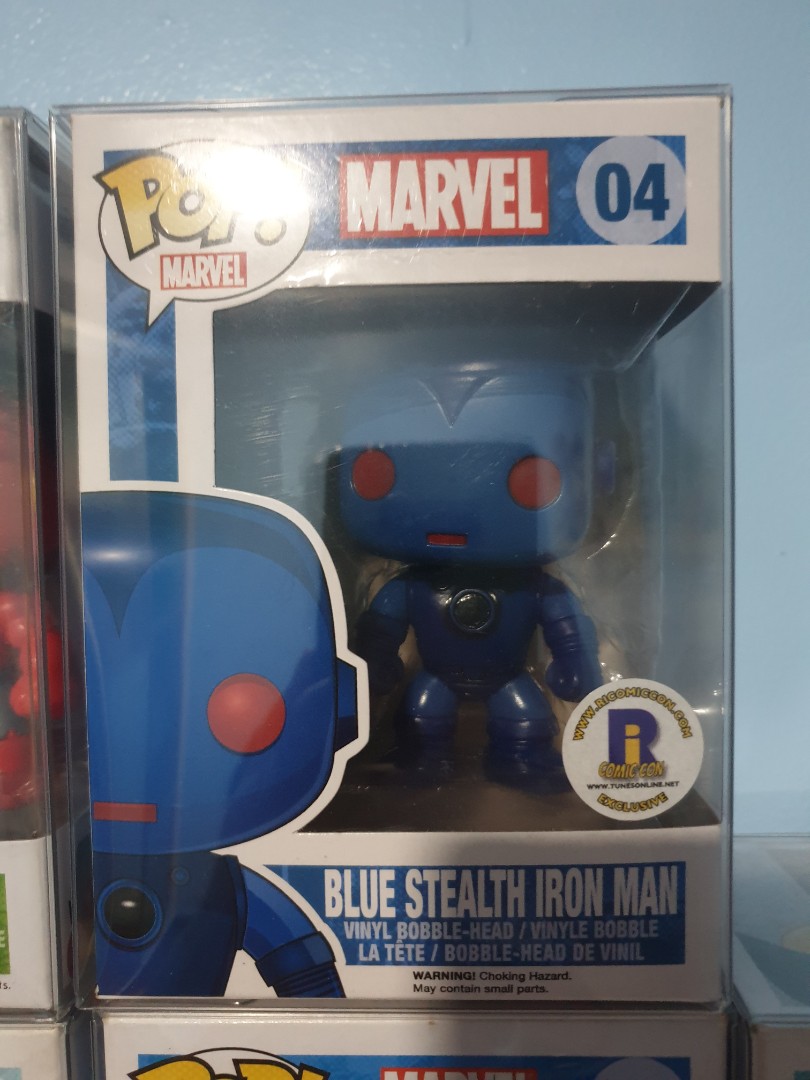 Blue stealth iron man funko clearance pop
