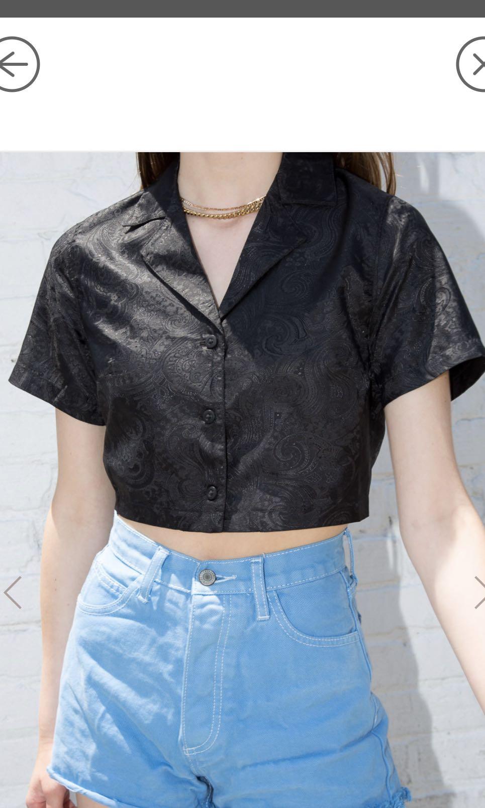 brandy melville satin top