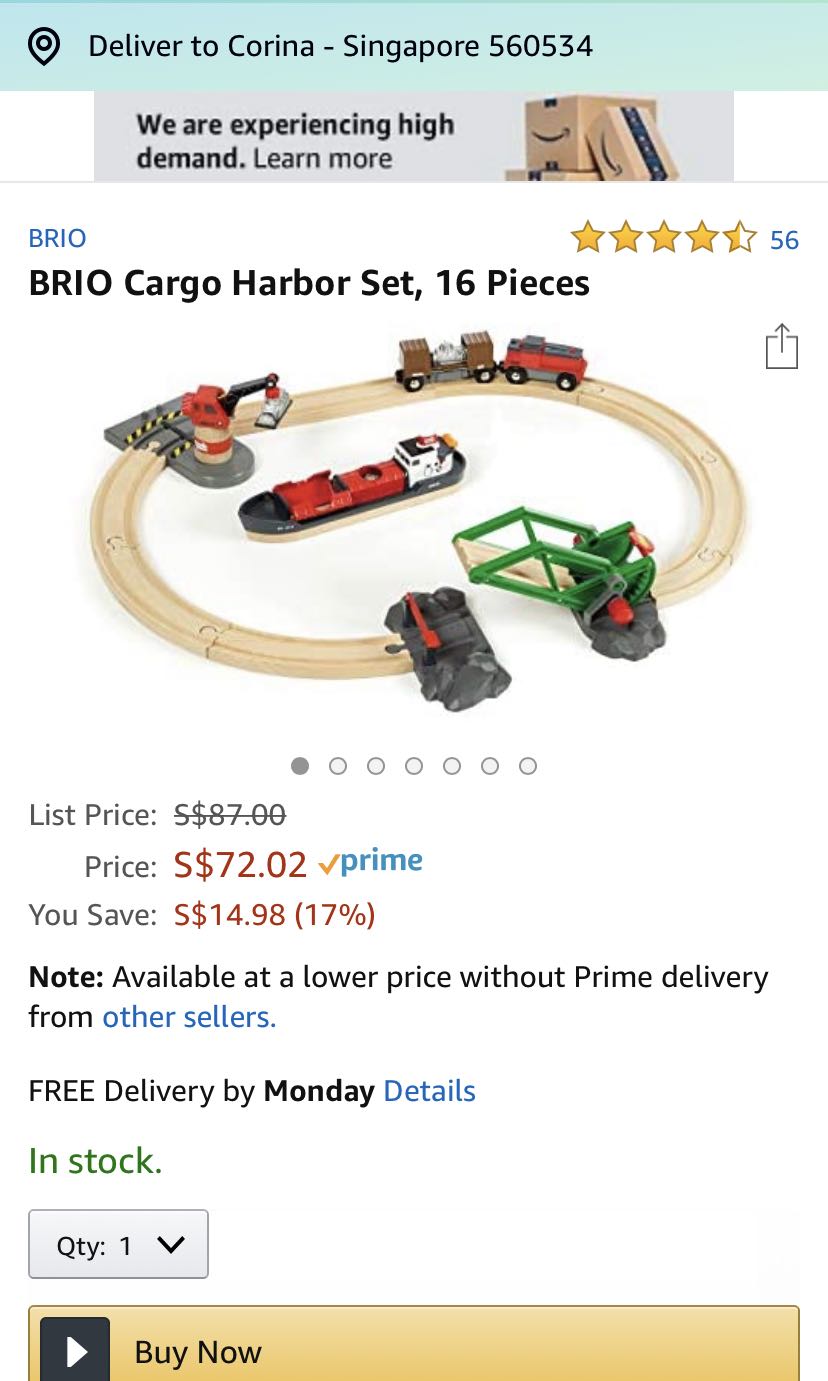 Brio cargo harbor set hot sale