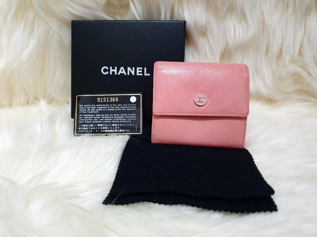 Chanel vintage wallet pink, Luxury, Bags & Wallets on Carousell