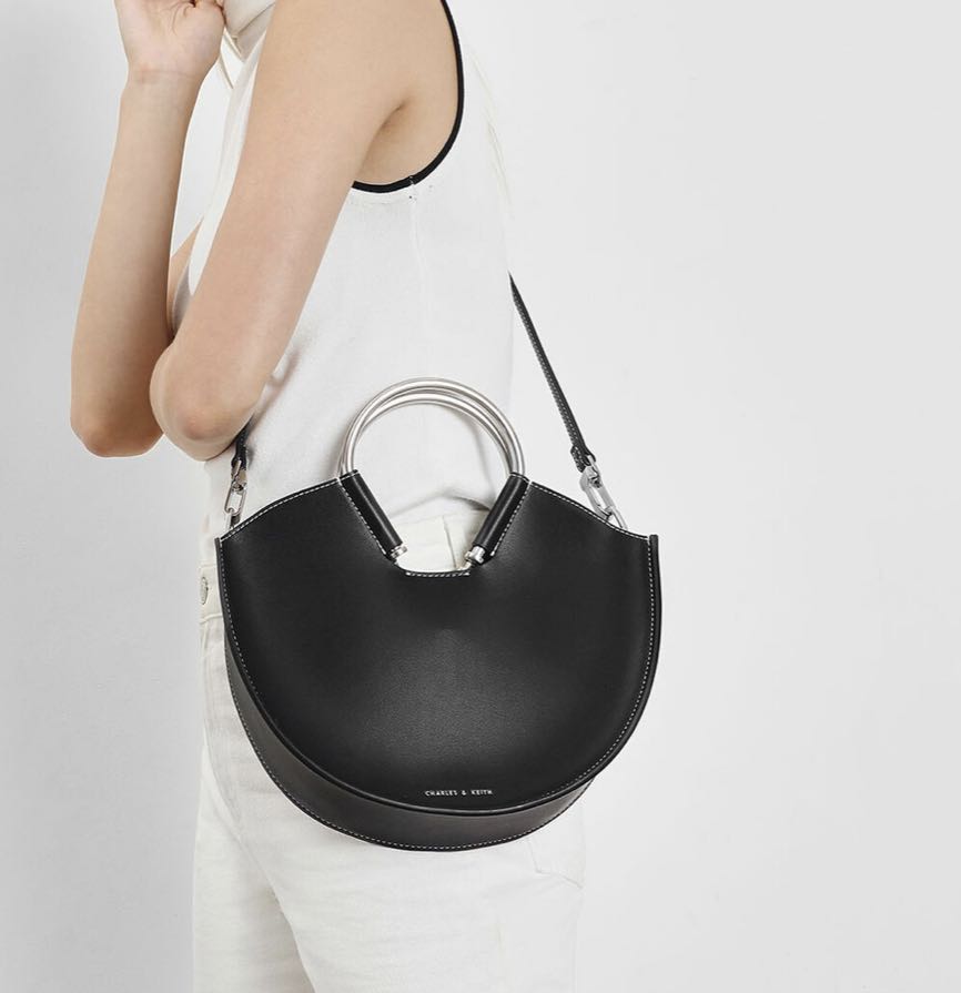 charles and keith black bag