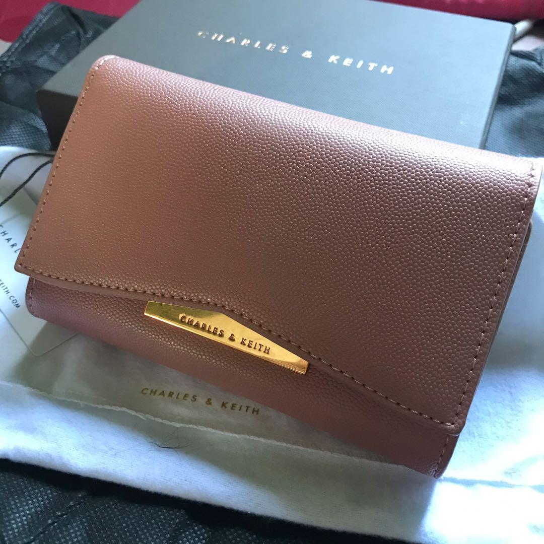 Charles & Keith metallic accent short & Gemma wallet unboxing + what fits!  