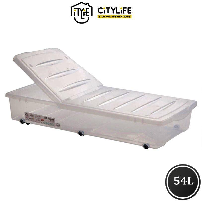 Citylife 54l Underbed Storage Container No Wheels Furniture Shelves Drawers On Carou - Underbed Storage Containers With Wheels Citylife 54l Underbed Storage Container No Wheels Furniture Shelves Drawers On Carou - Underbed Storage Containers With Wheels