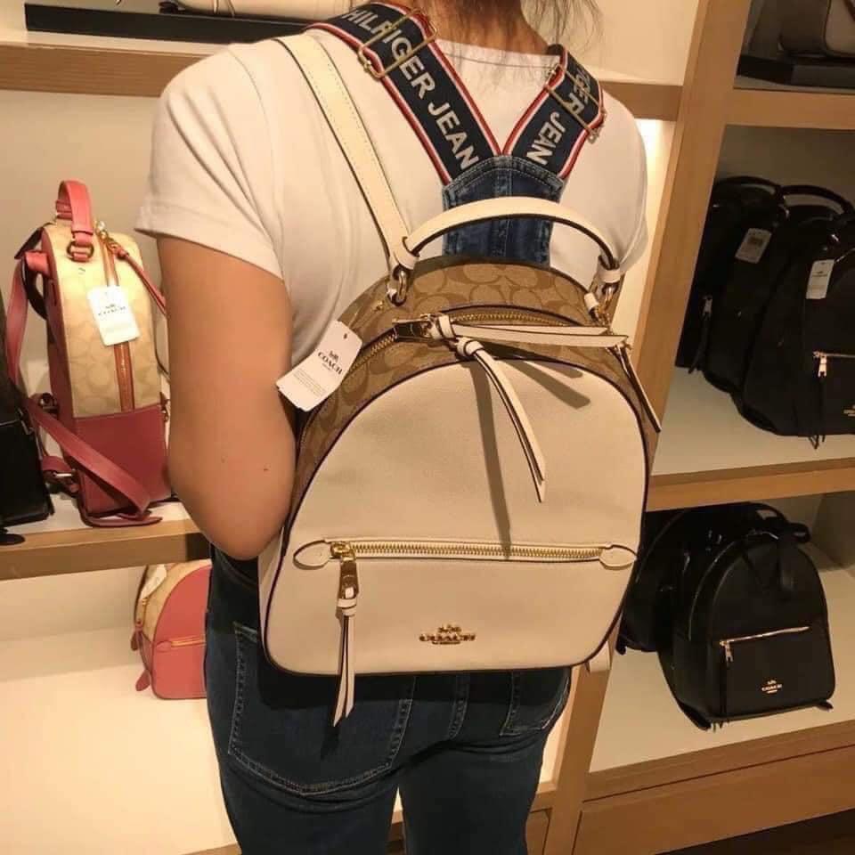Coach jordyn shop backpack white