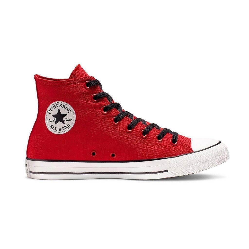 Converse Chuck Taylor All Star Hi Enamel Red Black White