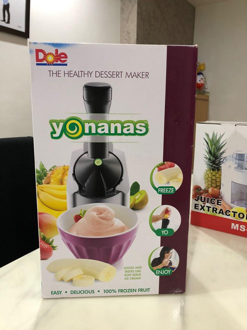 Dole Yonanas yogurt/dessert maker, TV & Home Appliances, Kitchen