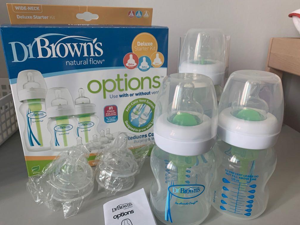 Dr Brown s Deluxe Starter Kit Bottles Babies Kids Nursing