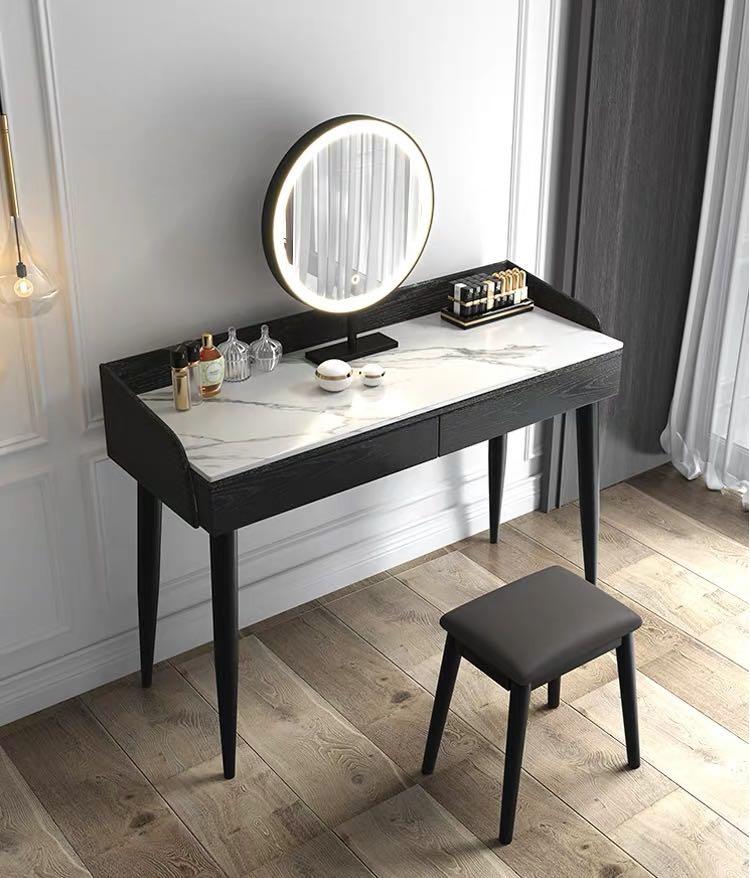 Dressing Table Set With Marble Top, Small Vanity Table Singapore