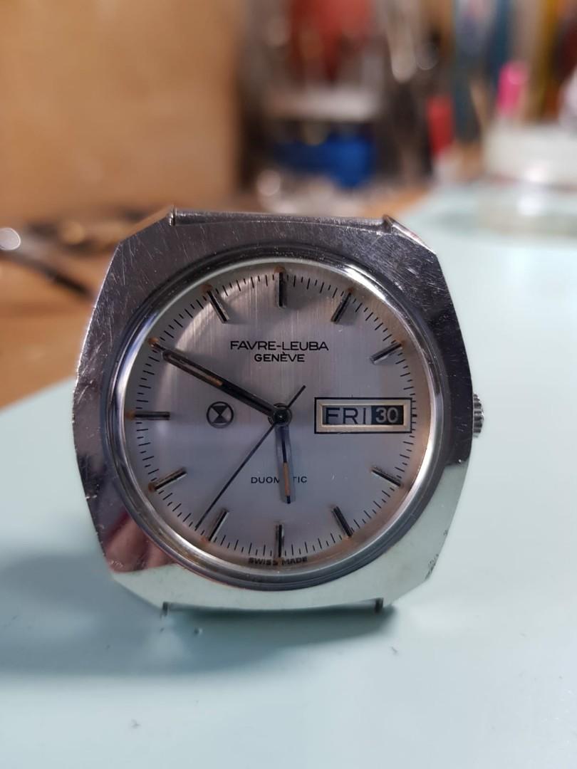 Favre Leuba Automatic Watch Vintage Collectibles Vintage Watches Jewelry On Carousell