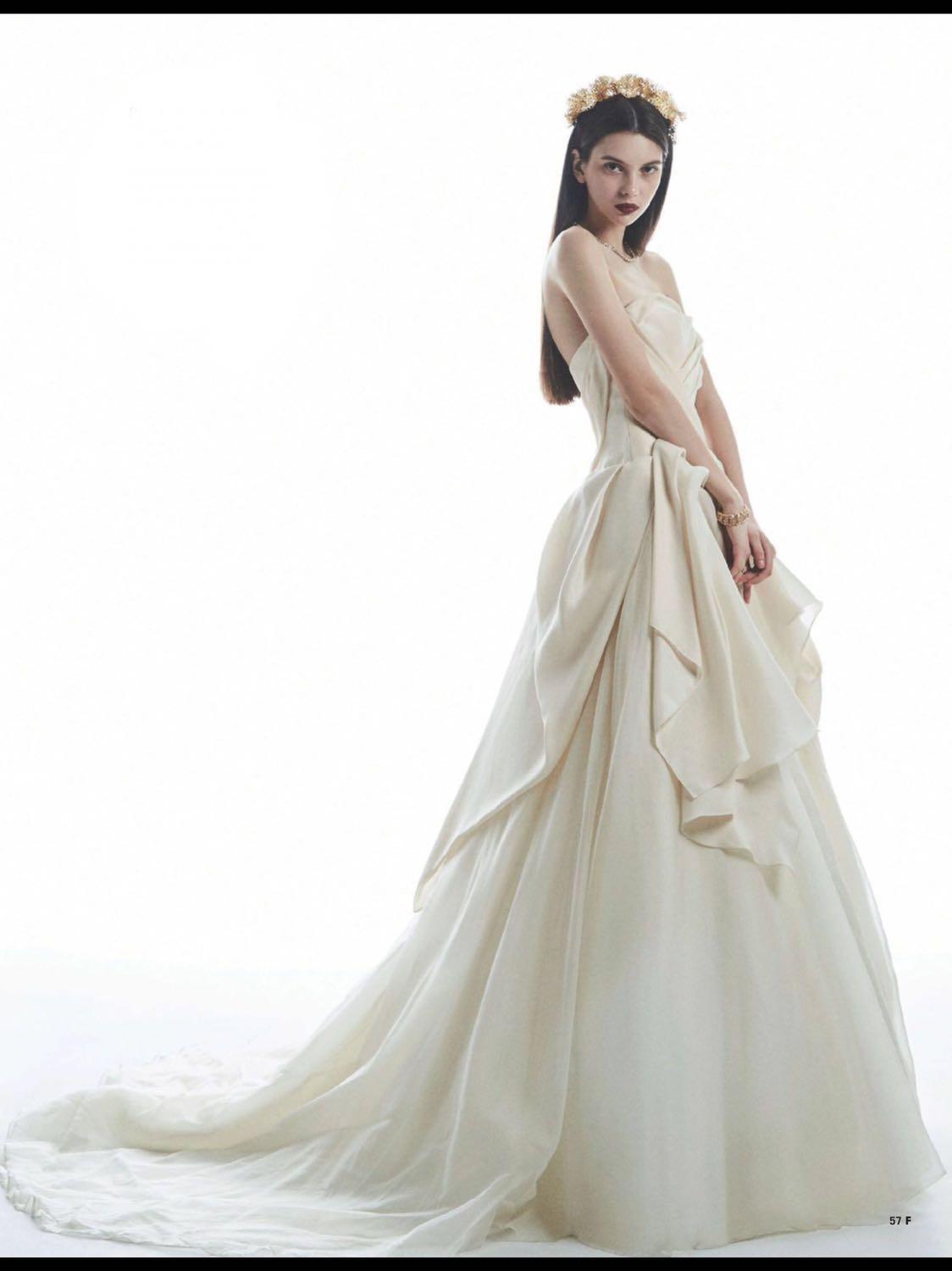 Retail 12K Vera Wang Nell Wedding Bridal gown dress Ivory size 2 Women s Fashion Dresses Sets Evening dresses gowns on Carousell