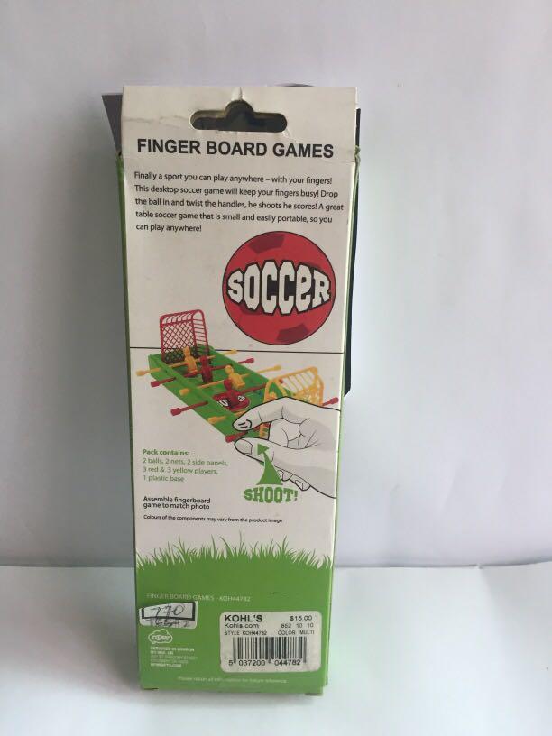 Football ( Finger board games (Category: Board Games & Puzzles) located in Pasay City. Submitted by redgiftshop (Listing ID 1009810525, Image 2). Description: portable football game encourage fine motor, dexterity, hand-eye coordination, cooperative play states of boredom quickly become states of action- packed thrills easy to assemble for quick play anytime, anywhere position football, aim, and shoot product code: Tesa2.