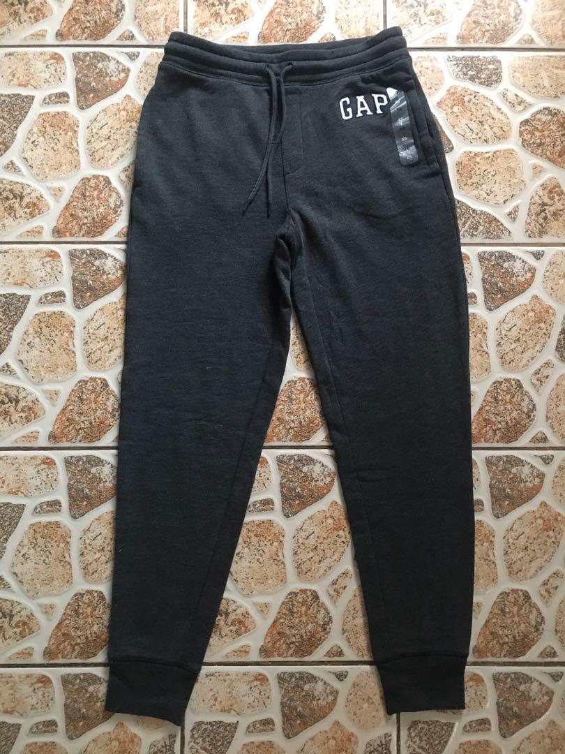 Gap Logo Fleece Pants Men s Fashion Bottoms Trousers on Carousell