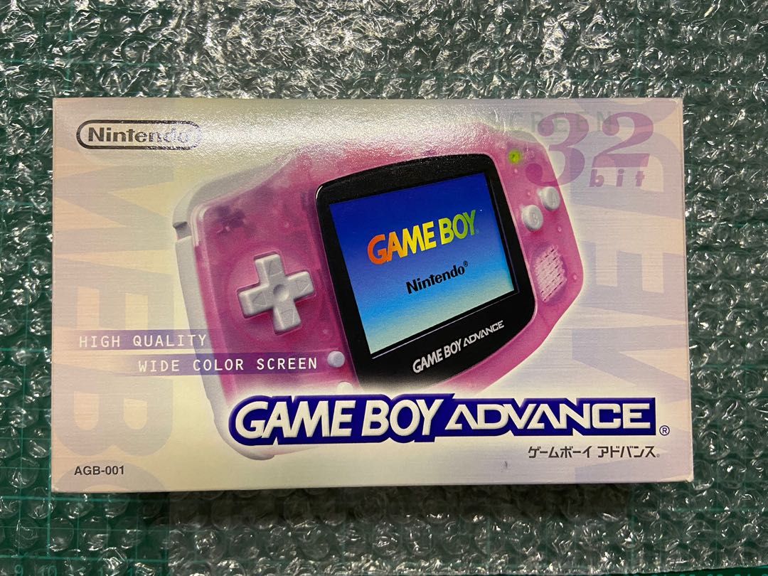 [GBA] 全新美品 任天堂 Nintendo Gameboy Advance 透明粉紅色, 遊戲機, 遊戲機器材 - Carousell