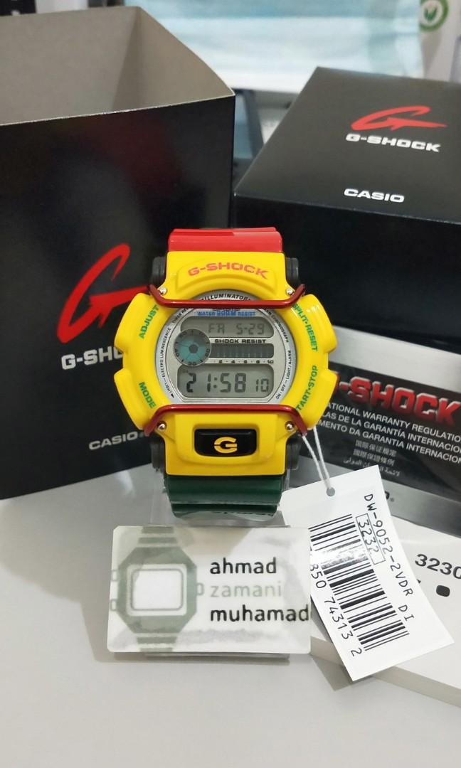 G Shock DW 9052 Rasta Custom Men s Fashion Watches