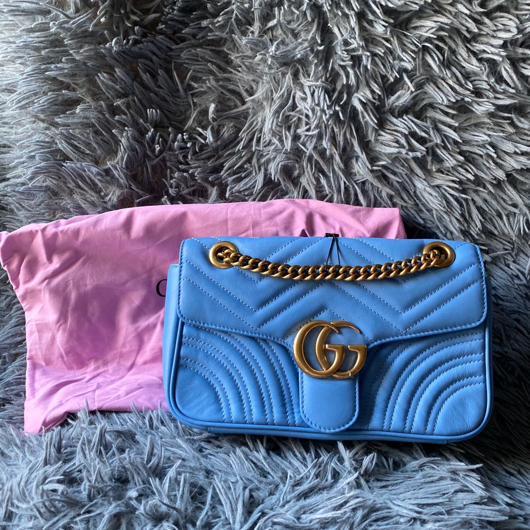 gucci blue sling bag