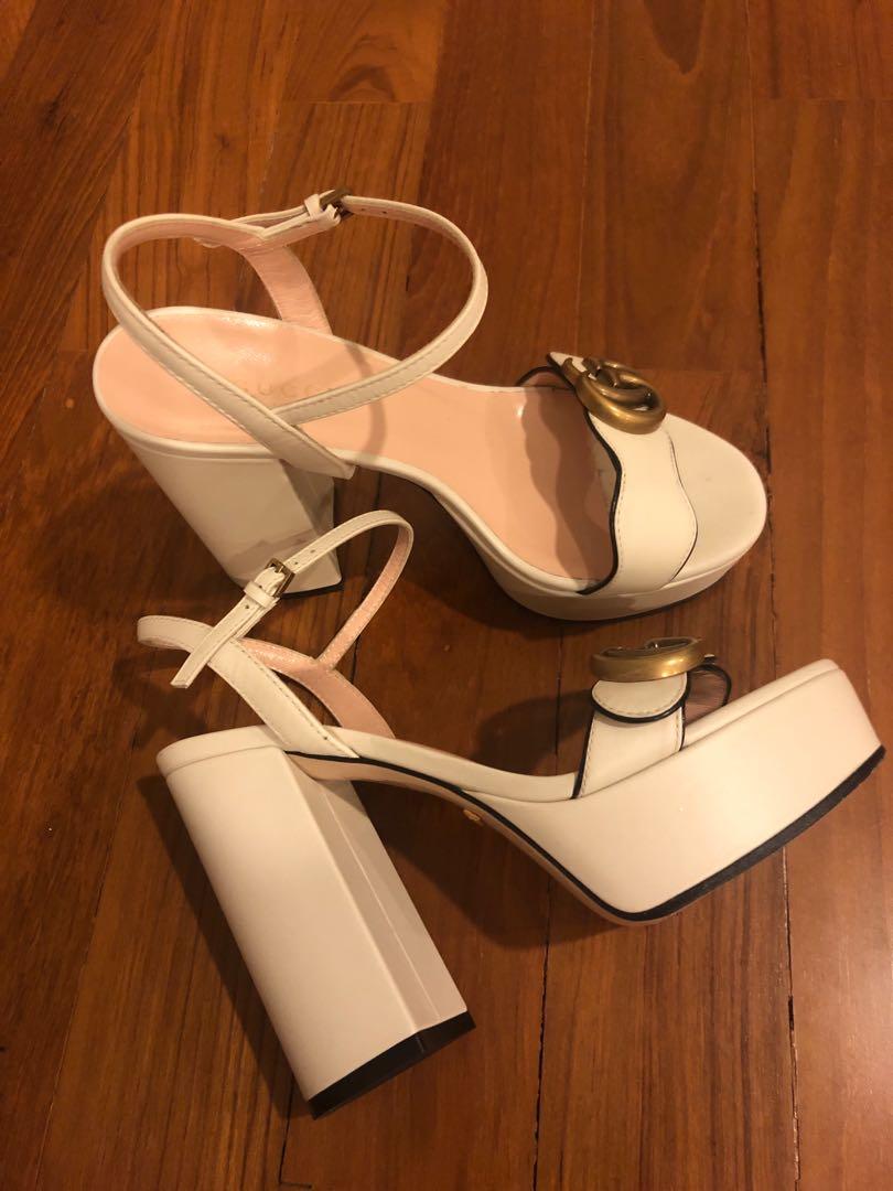 White gucci sale marmont sandals