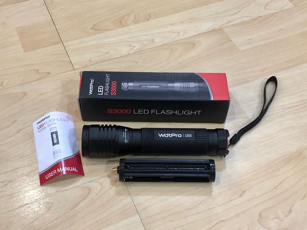 Details about   Powered LED Flashlight S3000
