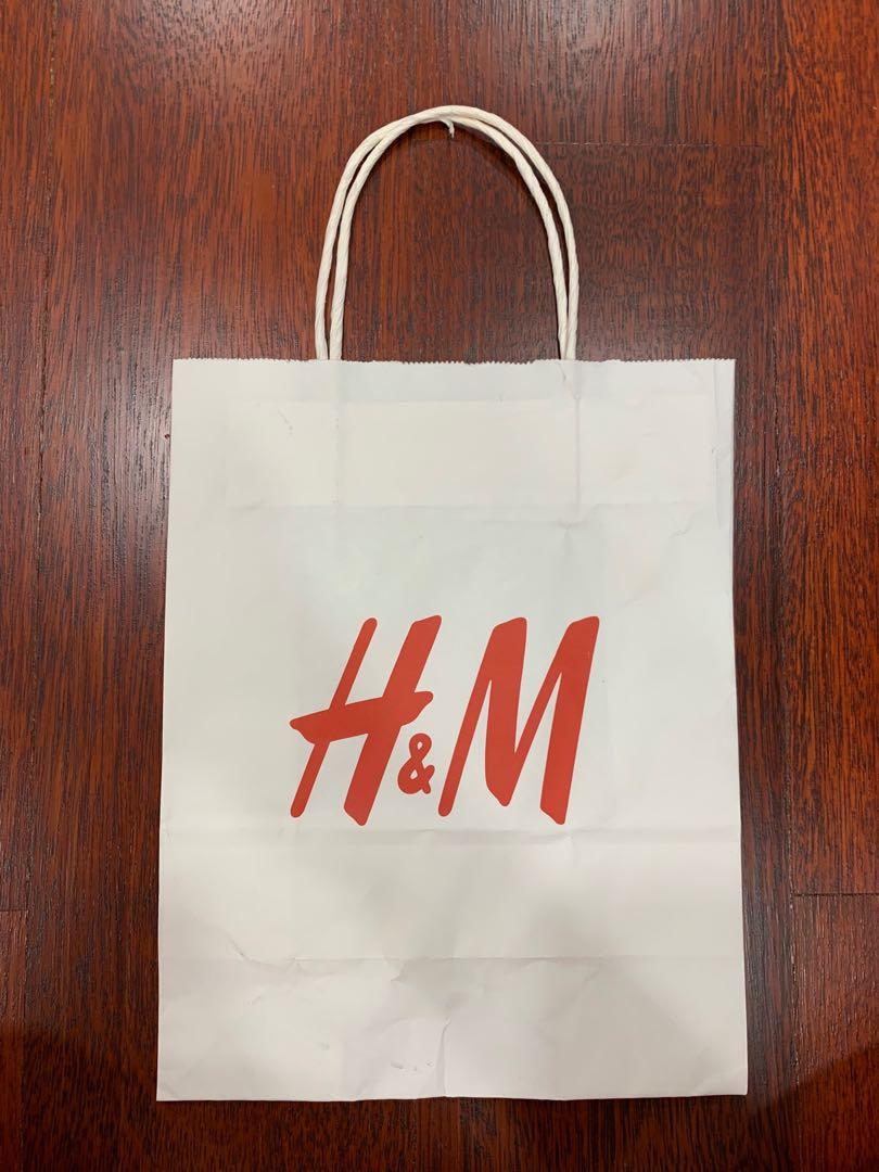 H M paper bag