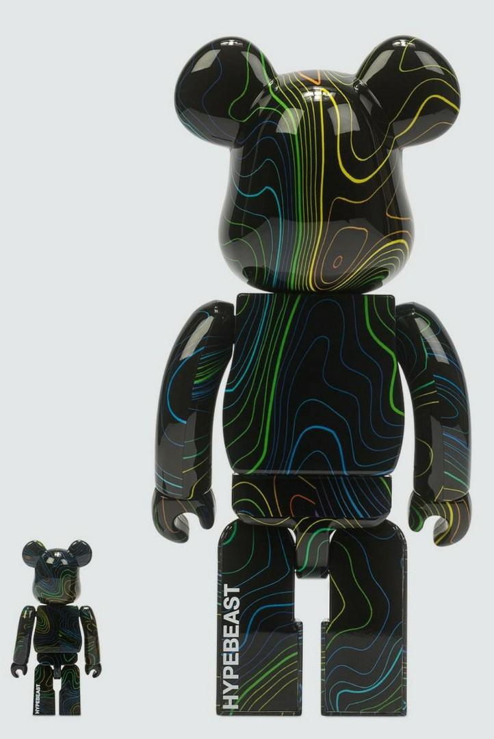 Hypebeast x Medicom Toy Be@rbrick 100% & 400%, Hobbies & Toys