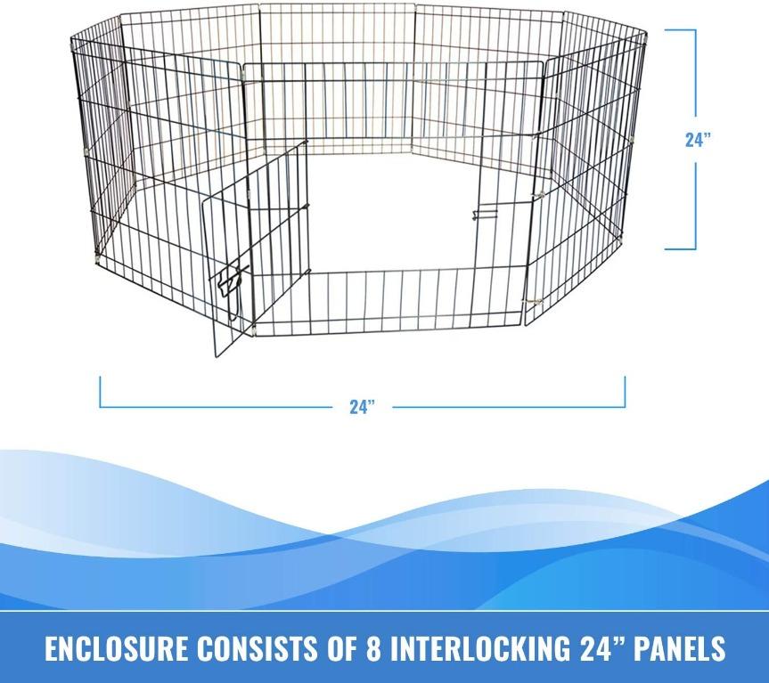collapsible wire exercise pen