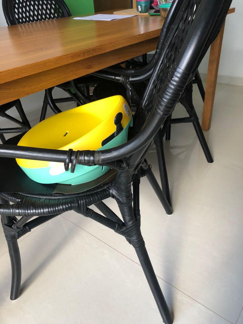 Ikea black rattan dining chairs x 6 for 180, Furniture & Home Living